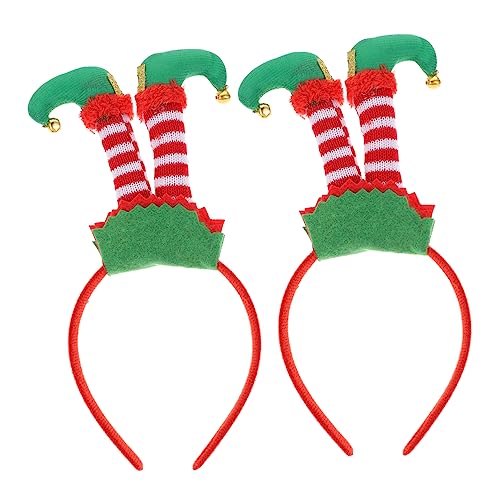 Housoutil 2St Kopfbedeckung für ältere Hosenbeine weihnachtsverkleidung weihnachts verkleidung Haarschmuck für Frauen Abschlussball Halloween-Dekor Tiara Stirnband Weihnachtshaarreifen Clown von Housoutil