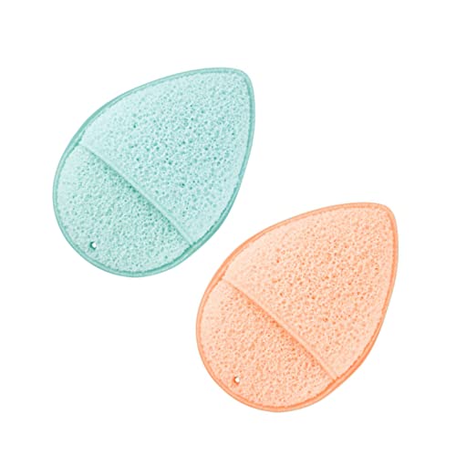 Housoutil 2St beheizte Lockenwickler Make-up-Entferner-Pads Abschminkpads Makeup Remover Puff Schwämme Hautpflegeschwamm Gesichtsreinigungsschwamm sauber Gesichtswäsche von Housoutil