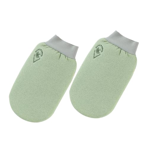 Housoutil 2St doppelseitige Badehandschuhe Peeling-Handschuhe für den Körper Schrubben Sie Fäustlinge Männer Körperpeeling-Handschuhe exfoliating glove badehandtuch Reinigungsschrubber von Housoutil