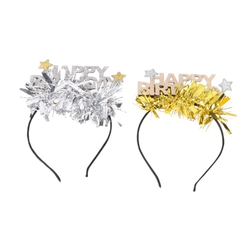 Housoutil 2St haarschmuck Haarbänder festlich Baby-Dusche-Stirnband dusche stirnband Tiara geburtstag haarband Kopfbedeckung für Mädchen Universal- Haarnadel Männer und Frauen Filzstoff von Housoutil