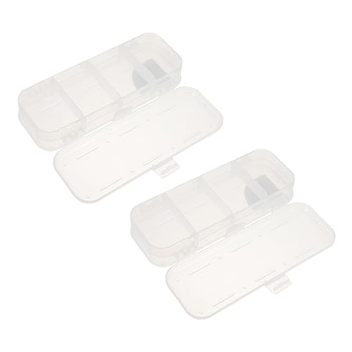 Housoutil 2stücke Transparente Schreibwarenbox Doppellagig Aufbewahrungsbox Für Stifthalter Bleistifthalter Praktische Lagerung Fälle Für Schreibtisch Organisation von Housoutil