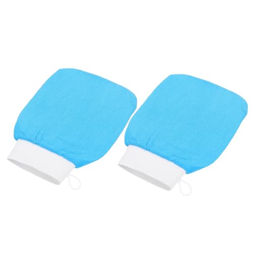 Housoutil 2St Peeling-Handschuhe Koreanischer Peelinghandschuh Fäustlinge Duschpeeling für den Körper Peeling-Tool für den Körper Badezimmer-Badehandschuhe Mädchen Badetuch Rayon von Housoutil