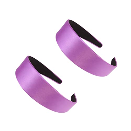 2St weihnachtsassesoires christmas accessories breites haarband Entzückendes Haaraccessoire geschenke für freundinen haarschmuck Anmut Schal Kopfbedeckung Damen Stirnband Violett von Housoutil