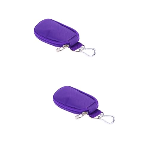Housoutil 2stücke Fliederfarbener Schlüssel-öl-Organizer Für Flaschen Tragbare Aufbewahrungstasche Mit Robustem Reißverschluss Für Und Zuhause Ätherische Öle Schlüsselbund- von Housoutil