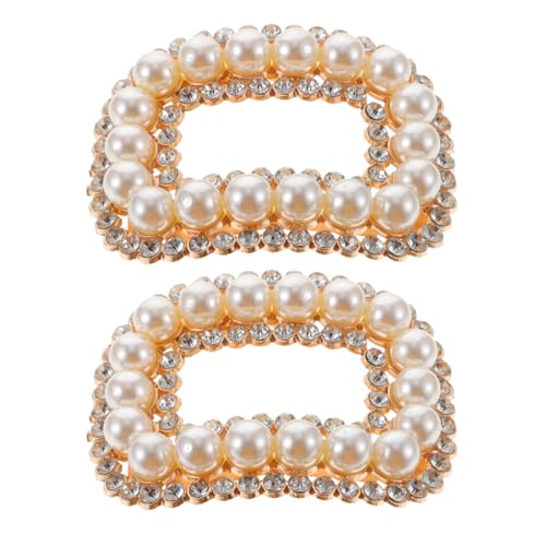 Housoutil 2stücke Schuhclips Mit Strasssteinen Für Damen Abnehmbare Quadratische Schnalle Schuhdekor Für High Heels Und Flache Schuhe Geeignet Für Hochzeit Und Besondere von Housoutil