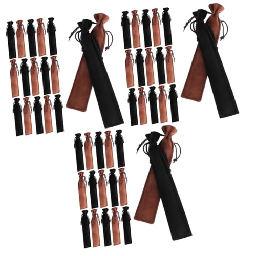 Housoutil 3 Sätze Teiliges Von Stiftbeuteln Mit Kordelzug Hochwertige Doppelseitige Dicke Plüschhülle Für Füllfederhalter Und Bleistifte Stilvolle Stiftaufbewahrung 20 Stück * 3 von Housoutil