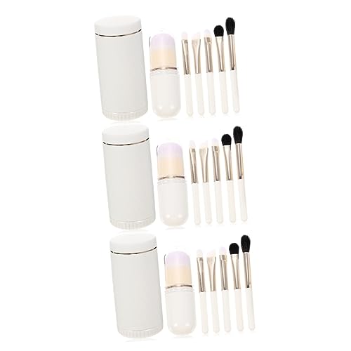 Housoutil 3 Sätze Make-up-Pinsel-Set Professioneller Make-up-Pinsel Lidschatten Bürste Make-up Pinsel Gesichts-Make-up-Pinsel Pinsel für Make-up tragbar einstellen Applikator reisen wolle von Housoutil