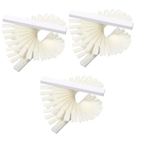 Housoutil Gel-Nagellack 3 Sets Spiral Display Falsche Nagelstäbchen Kunststoff Weißer Choi Board Regenschirm Nagelständer von Housoutil