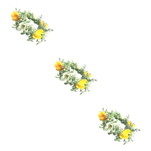 Housoutil 3 Stk hair accessories for girls hochzeitshaar schmuck girlanden photo props fotorequisiten flower hair clips гирлянда kränze Blumen Stirnband Haarschmuck Kranz Braut Kopfbedeckung von Housoutil