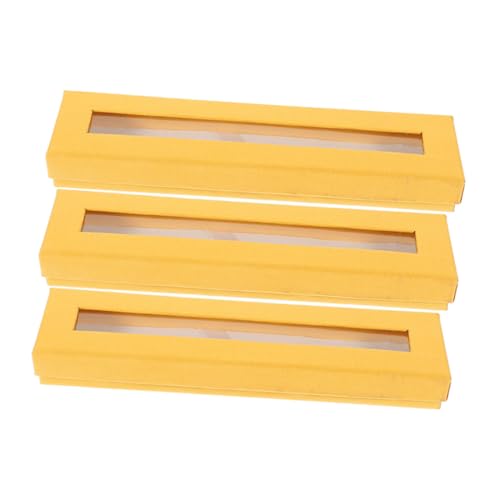 Housoutil 3 Stück Himmel Und Erde Cover Federmäppchen Brunnen Pen -organisator Fall Leeres Füllfederhalteretui Füllfederhalter-Organizer Stiftboxen Leer Stifthalter Papier Yellow von Housoutil