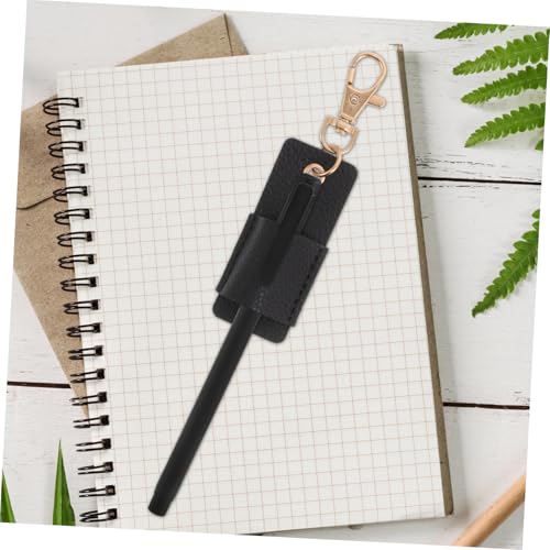 Housoutil 3 Stück Stifthalter mit Schlüsselanhänger Tragbare Pen Pouch mit Kratzfestem Strukturiertem Oberflächenmaterial Schützendem Innenfutter für Ärzte Büro und Outdoor Einsatz von Housoutil