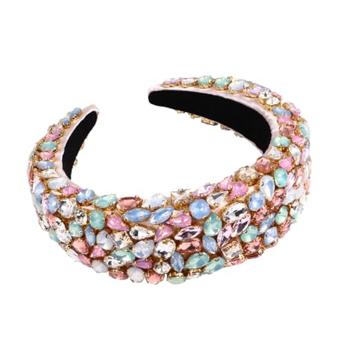 Housoutil Trendiger Schmuck 3 Stück Strass Stirnband Hochzeits Stirnband Braut Stirnband Kristall Stirnband Strass Haarband Barock Stirnband Füllung Schmuck Perlen Haar Accessoires Damen von Housoutil