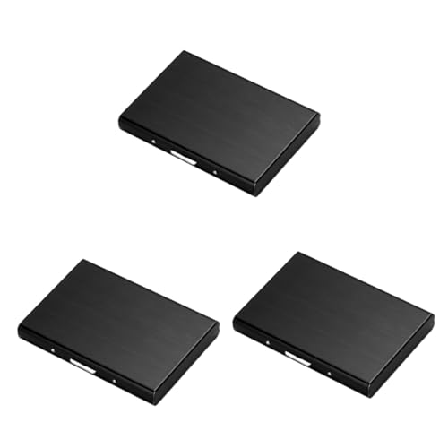 Housoutil 3 Stück Visitenkartenhalter für Männer Schlanker Kreditkartenetui mit Einzigartigem Schwarzem Leicht zu Transportieren Schützt Ihre Karten Kratzern und Fingerabdrücken von Housoutil