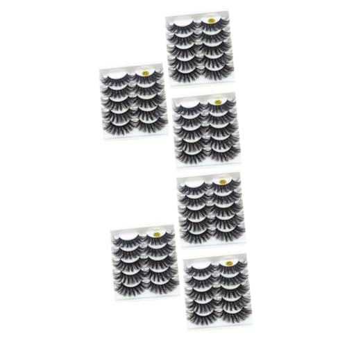 Housoutil 30 Paar Falsche Wimpern Bulk-Make-up Wimpern für Puppen Mädchen Make-up Wimpern lange Wimpernverlängerung Mädchen Schönheit Wimpern Kosmetik Wimpern schlank 3d von Housoutil