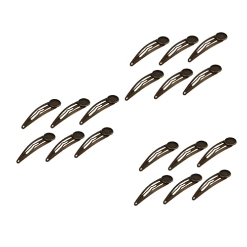 30 Stk Einstellungen Haarspangen Haarnadel schnappen Metall Tablett Accessoires für Mädchen Schmucktablett haarschmuck Haarklammer Schnapphaarspange runden schmücken Fräulein von Housoutil