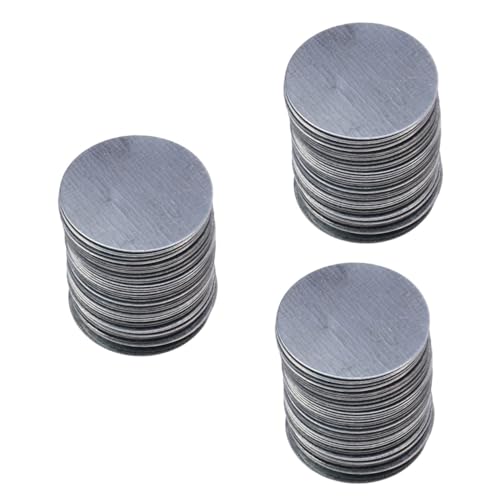 Housoutil 300 Stk Lidschattenpads Aus Metall Lidschattenpfanne Aufkleber Leerer Lidschattenaufkleber Lidschattenpfannen Make-up-paletten-aufkleber Lidschatten Dose Runden Klimaanlage von Housoutil