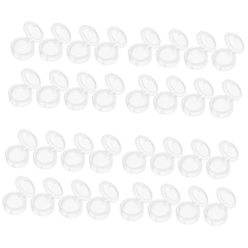 Housoutil 32 Stk leere Lidschattenbox Schminkdose klare Creme kleiner Plastikbehälter Behälter für Lippenbalsam Make-up-Etui Lidschattenhalter bilden Lidschatten-Box Zubehör von Housoutil