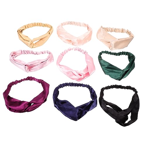 Housoutil 36 Stk Stirnband aus Seidenimitat Haarband Yoga-Haarschal Stirnbänder für das Haar-Make-up von Frauen Haargummis haarschmuck dekorativer Kopfschmuck Yoga-Stirnband Koreanisch Tuch von Housoutil