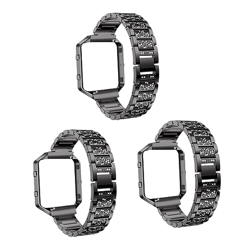 Housoutil 3St Armband armbänder für smartwatch Blaze Uhrband Schwarzes Uhrband frauen uhren Armreifen für Hand Damenuhren uhrenarmbänder ersatzband ansehen Anschauen Gurt Zubehör Fräulein von Housoutil