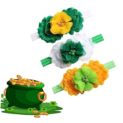 Housoutil 3st Baby-stirnband Blumenstirnbänder Für Babys Stirnband Für Kinder Baby Stirnbänder Haarschmuck Für Babys Miniatur-buddha-figuren Kopftuch Die Blumen Kleine Trick von Housoutil