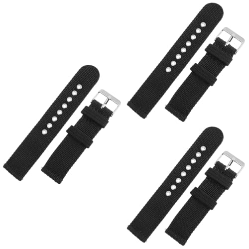 Housoutil 3St Gurt Ersatzarmband aus Nylon Damenuhren für Bands Uhrenarmband mit Schnellverschluss Männer Riemen uhrenarmbänder Nylon-Uhrenarmband Uhrenarmband für Frauen Mann von Housoutil