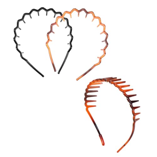 Housoutil 3St Stirnband haarschmuck Haarband Trainingsstirnbänder für Männer Root-Applikator-Flasche Tiara Haargummi Haarreifen Kopfschmuck für Frauen Koreanische Version von Housoutil