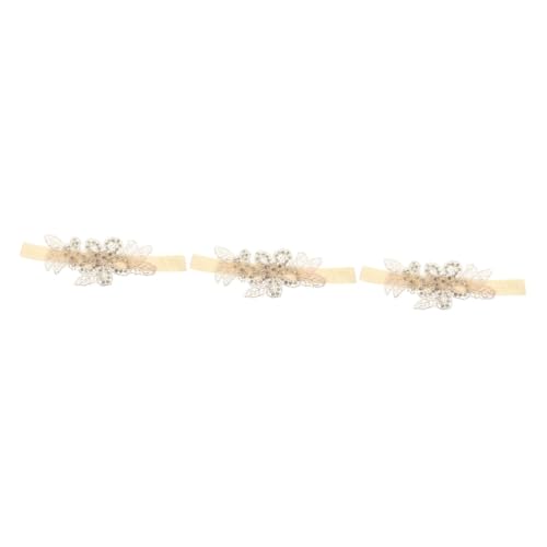 3St Strass-Haarschmuck für Kinder Stirnbänder Haargummis für Mädchen Baby hair accessories baby haarschmuck Weihnachtssto Weihnachtsstirnband Stirnband für Kleinkinder Weihnachten von Housoutil