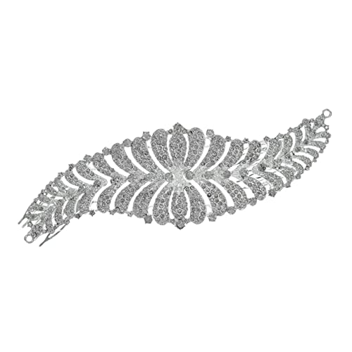 Housoutil 3St Strass pflaster haarschmuck Tiara Strass-Kopfschmuck braut haarkamm Brauthaar-Seitenkamm Brauthaarkamm Haarkamm aus Kristall Hochzeit Kopfbedeckung Haare hoch Strasssteine von Housoutil