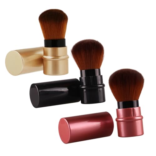 Housoutil 3St Foundation-Pinsel herzförmige Kuchenformen Bronzer-Make-up Make-up Pinsel Bürste kosmetische Werkzeuge einziehbarer Make-up-Pinsel bilden Make-up-Tools Zubehör von Housoutil