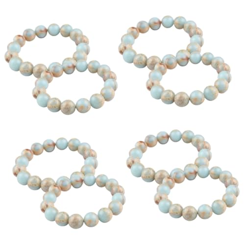 Housoutil 4 Sätze Blaues Perlenarmband Für Teiliges Natürlichen Hautfreundliche Materialien Elegantes Für Frauen Modisches Accessoire 2 Stücke * 4 von Housoutil