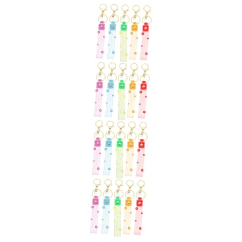 Housoutil 4 Sätze Teiliges Farbige Silikon Schlüsselband Armbänder Für Frauen Dekorative Schlüsselanhänger Für Handtaschen Rucksäcke Und Schlüssel Stilvolle Armbänder 5 Stück * 4 von Housoutil