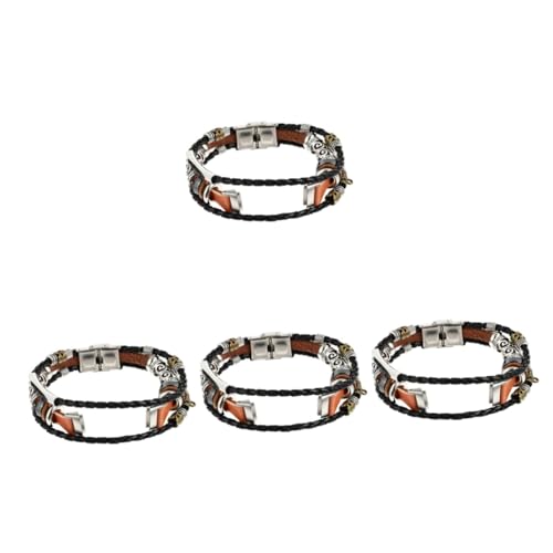 Housoutil 4 Stück Armband tischband halloween geschenke strap geschenke für bff zu weihnachten weihnachts oblaten craft christmas gift armbänder Volksbrauch Gurt Lieferungen Fräulein Metall von Housoutil