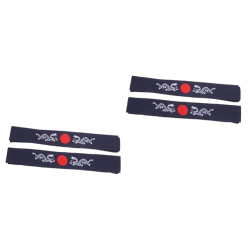 Housoutil 4 Stück Bushido-Stirnband Sport Stirnbänder für Kinder Bushido Hachimaki Stirnband Haargummis Bandanas für Männer Sport Stirnband Männer Stirnband Laufen schmücken von Housoutil