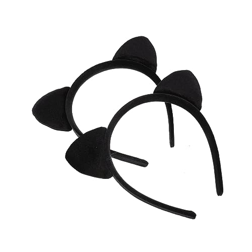 Housoutil 4 Stück Stirnband mit Katzenohren hair accessories for girls party haarreif Tierohren Haarband Katzenohren Kopfschmuck Cosplay Requisiten Kopfbedeckung schmücken Kind Kleidung Abs von Housoutil