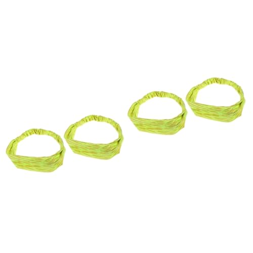 Housoutil 4 Stück kopfschmuck elastisch Stirnband Knopf Fitness von Housoutil