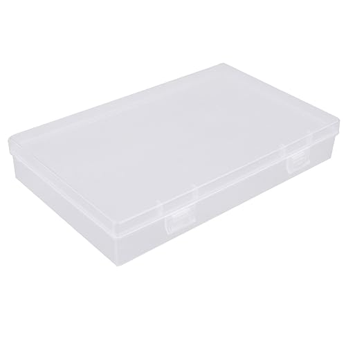 Housoutil 4Stücke Teilige Transparente Aufbewahrungsbox für Schreibwaren Großes Federmäppchen mit Hoher Kapazität Multifunktionaler Organizer für Stifte Bleistifte und Bastelmaterialien von Housoutil