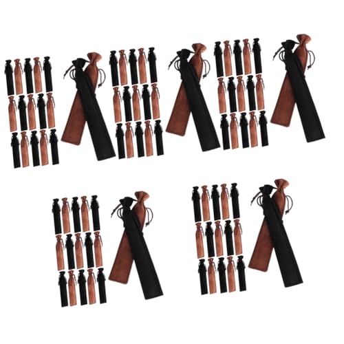 Housoutil 5 Sätze Drawstring Stift Kratzfeste Stiftbeutel Aus Dicker Weicher Geschenkverpackung Für Füllfederhalter Und Bleistifte Und Vielseitig Einsetzbar 20 Stück * 5 von Housoutil