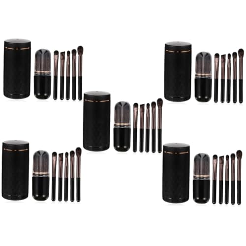 Housoutil 5 Sätze Make-up-Pinsel-Set Mini-Bürste Make-up-Zubehör für Frauen Make-up Pinsel Schönheitszubehör Geschmeidiger Make-up-Pinsel Mit Deckel Lidschatten Pinsel erröten pinsel reisen von Housoutil