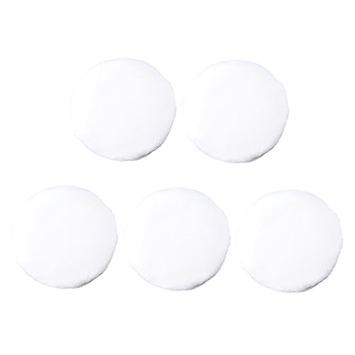 Housoutil 5 Stk Schminkschwämme für das Gesicht Baby Puderquaste Kissen-Foundation-Puff Haarbüschel lose Puderquaste Make-up-Puderquaste runden Schwamm Trockener Hauch Weiß von Housoutil