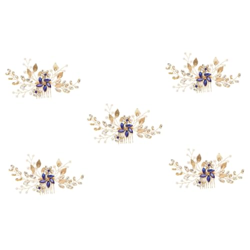 Housoutil Brautaccessoires 5 Stück Brautschmuck Blumen Blumenmädchen Zinklegierung Brautjungfer Handgefertigte Schmuckstücke von Housoutil