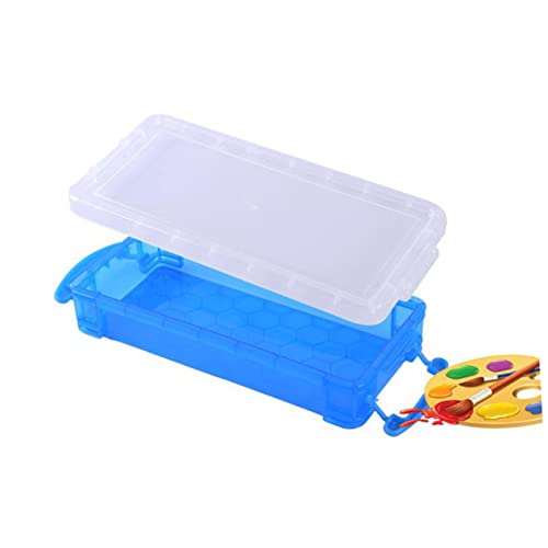 Housoutil 5 Stück Transparentes Kunststoff Federmäppchen Vielseitige Aufbewahrungsbox für Schule und Büro Geeignet für Kunst Design und Mehr Zufällige Farbe von Housoutil