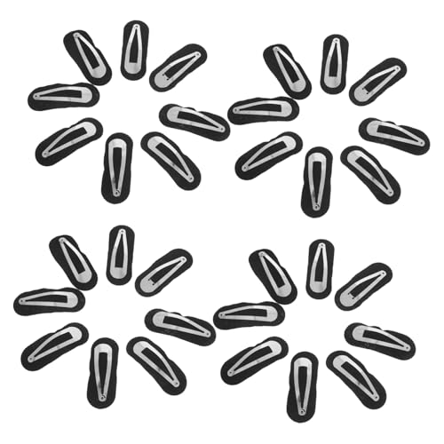 Housoutil 50 Sätze Wassertröpfchen Haarclips mit Filzunterlage kein Knick Blanke Snap Haarspangen für DIY Haarstyling Haarabteilungsclips Haarschmuck für Wellen Frauen und Mädchen von Housoutil