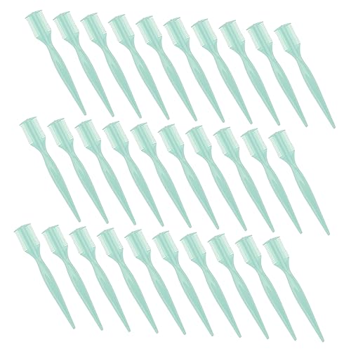 Housoutil 50 Stück Augenbrauenkamm Wimpernwerkzeuge für Wimpernverlängerungen Bürste für Wimpernverlängerung Augenbrauenpinsel Wimperntrenner -Organizer Spiral- Splitter von Housoutil