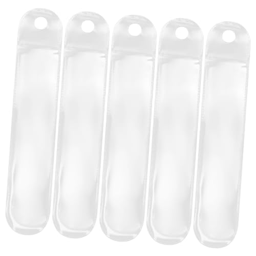 Housoutil 50 Stück Federbeutel Stifttaschen Kugelschreibertasche Etui groß klein schreibwaren Organizer stifte aufbewahrung Einzelstifttasche Taschen für Füllfederhalter Plastik Transparent von Housoutil