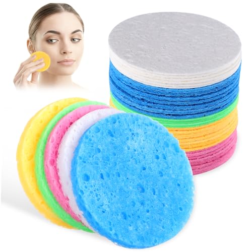 Housoutil Gesicht Make-up-Zubehör 50 Stück Komprimierter sschwamm Schwämme Zum Reinigen sreinigung Badeschwämme Zum Duschen s- Puffs Waschen Schwämme Zum Make-up-entferner-pad Spa von Housoutil