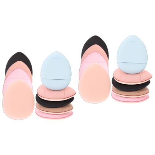 Housoutil 50 Stück Puff kissen an den Fingers pitzen Fingerspitze Puff-Pad werkzeug Schwämme Puderquaste für Make-up Make-up-Tool Gesicht Schwamm Concealer Kosmetik Mädchen Stiftung Stoff von Housoutil