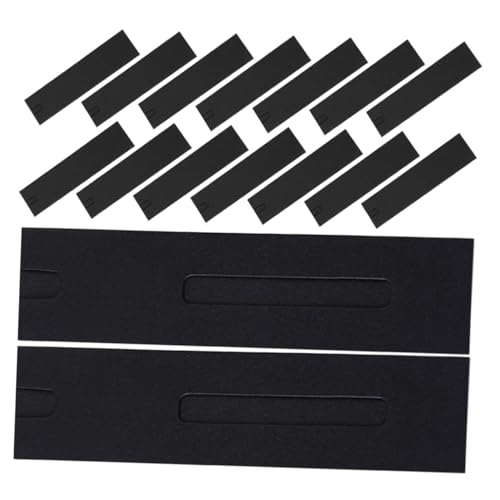 Housoutil 50 Stück Schwarze Papier Pen Display Sleeves mit Sichtfenster Stabile Einzelfach Stifthüllen für Füllfederhalter Bleistifte Make-up Pinsel und Zubehör Leicht Vielseitig von Housoutil