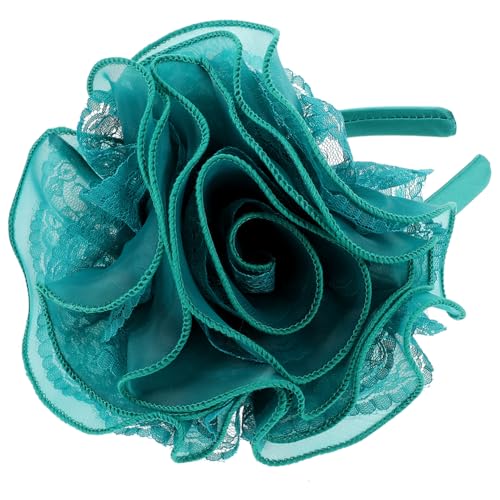 Housoutil 50er Jahre Kostümzubehör Haaraccessoires Stirnbänder Für Die Teeparty Derby-stirnband Haargummi Organizer Aufhängen Ohrwickel Ohrringe Metall Große Fräulein Blumen von Housoutil