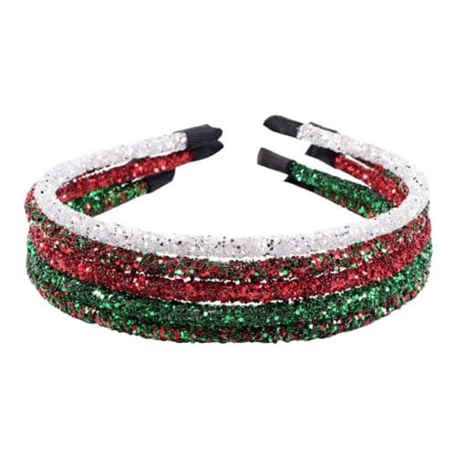 Housoutil 5St Weihnachten-Glitter-Stirnband Weihnachtsstirnbänder Diamant-Stirnband weihnachtsdeko Tiara Haardekore dekorativer Weihnachtskopfschmuck empfindlich Requisiten von Housoutil