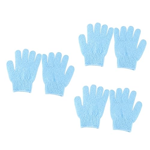 Housoutil Feuchtigkeitsspendende Handschuhe 6 Paare Badehandtuch Duschgel Badetuch Entferner Schlamm Reiben Fräulein Zelle Gesichtsreiniger von Housoutil